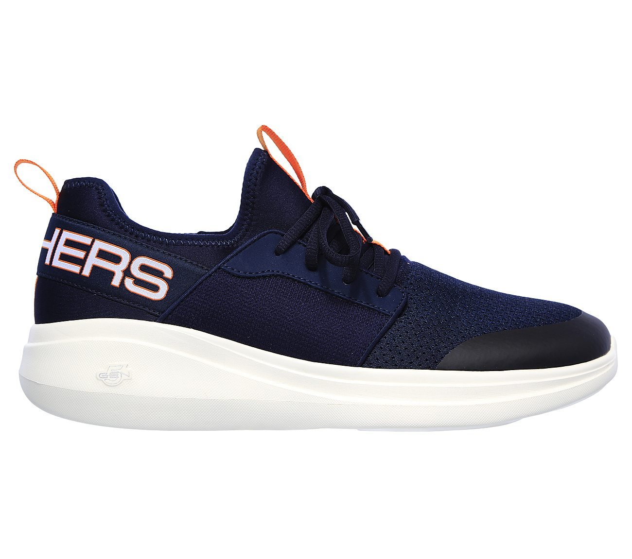 GO RUN FAST - STEADFAST, NAVY/ORANGE Footwear Right View