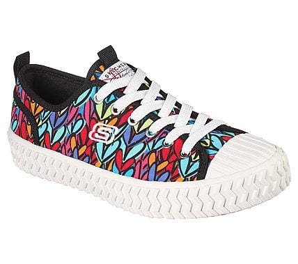 STREET TRAX-HEART STRINGS, BLACK/MULTI Footwear Lateral View