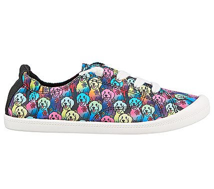 BEACH BINGO - ALOHA DOODLE, BLACK/MULTI Footwear Right View