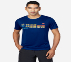 GO LIKE NEVER BEFORE T-SHIRT, BLUE/WHITE Apparels Lateral View