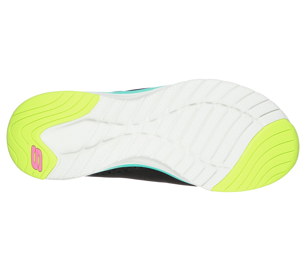ULTRA GROOVE-QUICK ADVANTAGE, BLACK/MULTI Footwear Bottom View