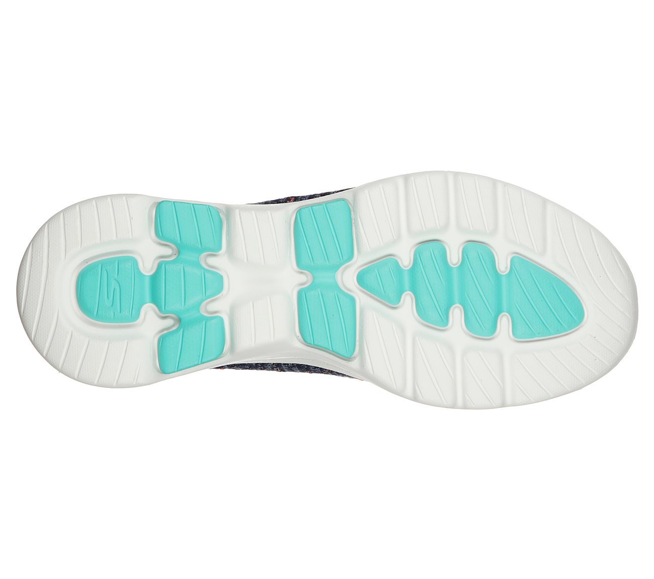 GO WALK 5 - MIRAGE, NAVY/MULTI Footwear Bottom View