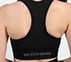 RIB PANELLED SPORTS BRA, BLACK Apparels Right View