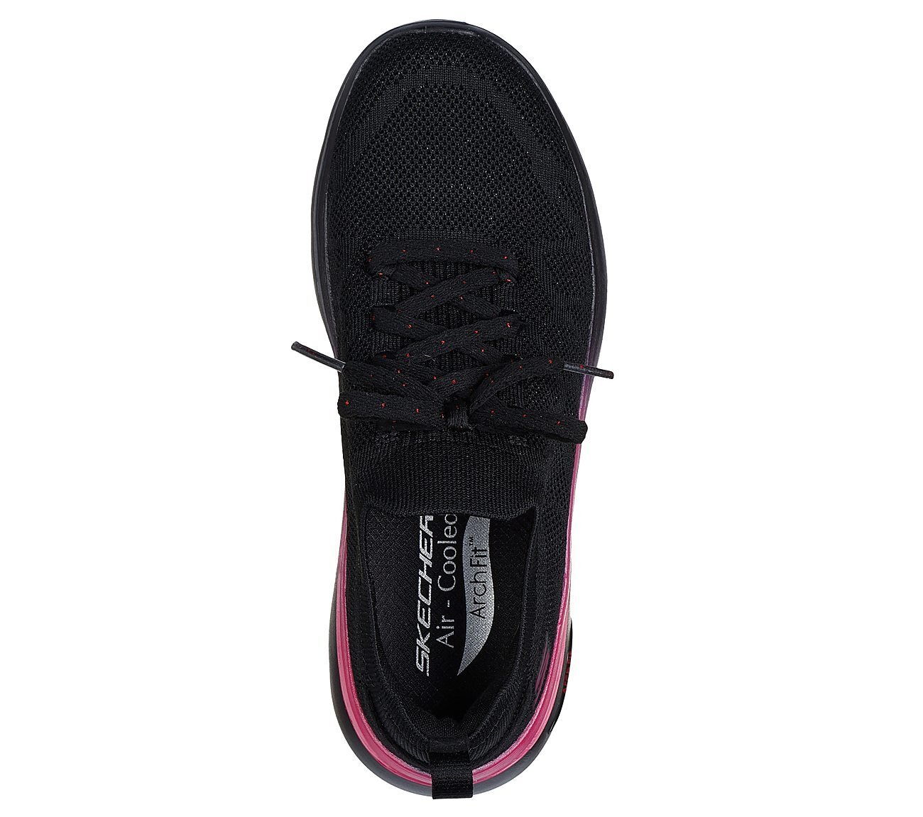 GO WALK ARCH FIT 2.0 - BEL, BLACK/PINK Footwear Top View