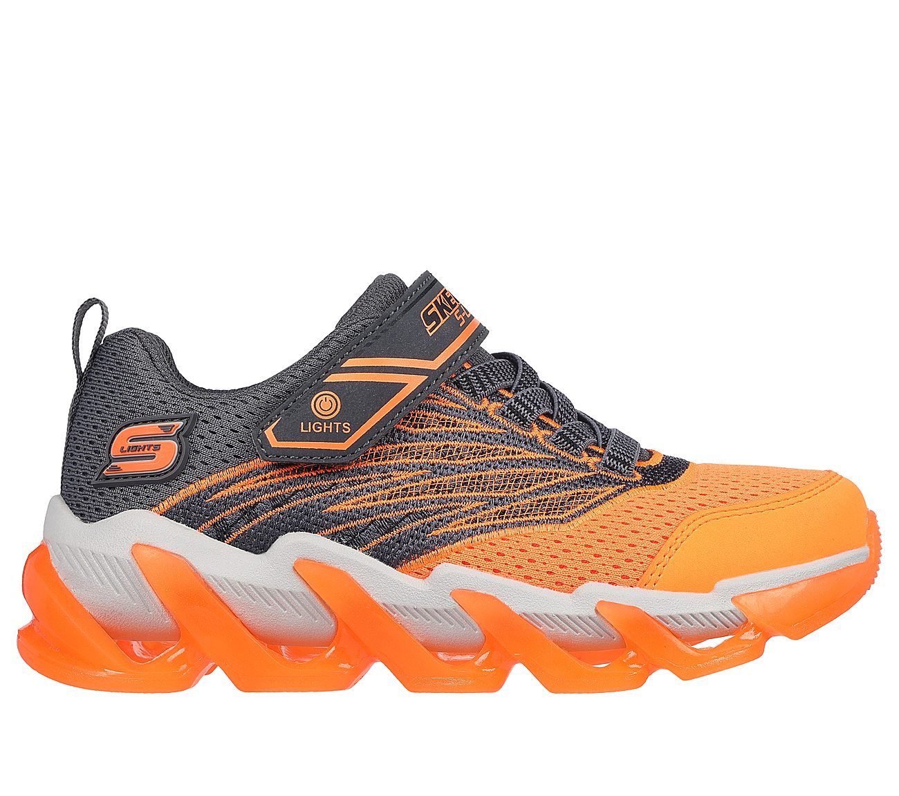 MEGA-SURGE - NEZCO, CHARCOAL/ORANGE Footwear Lateral View