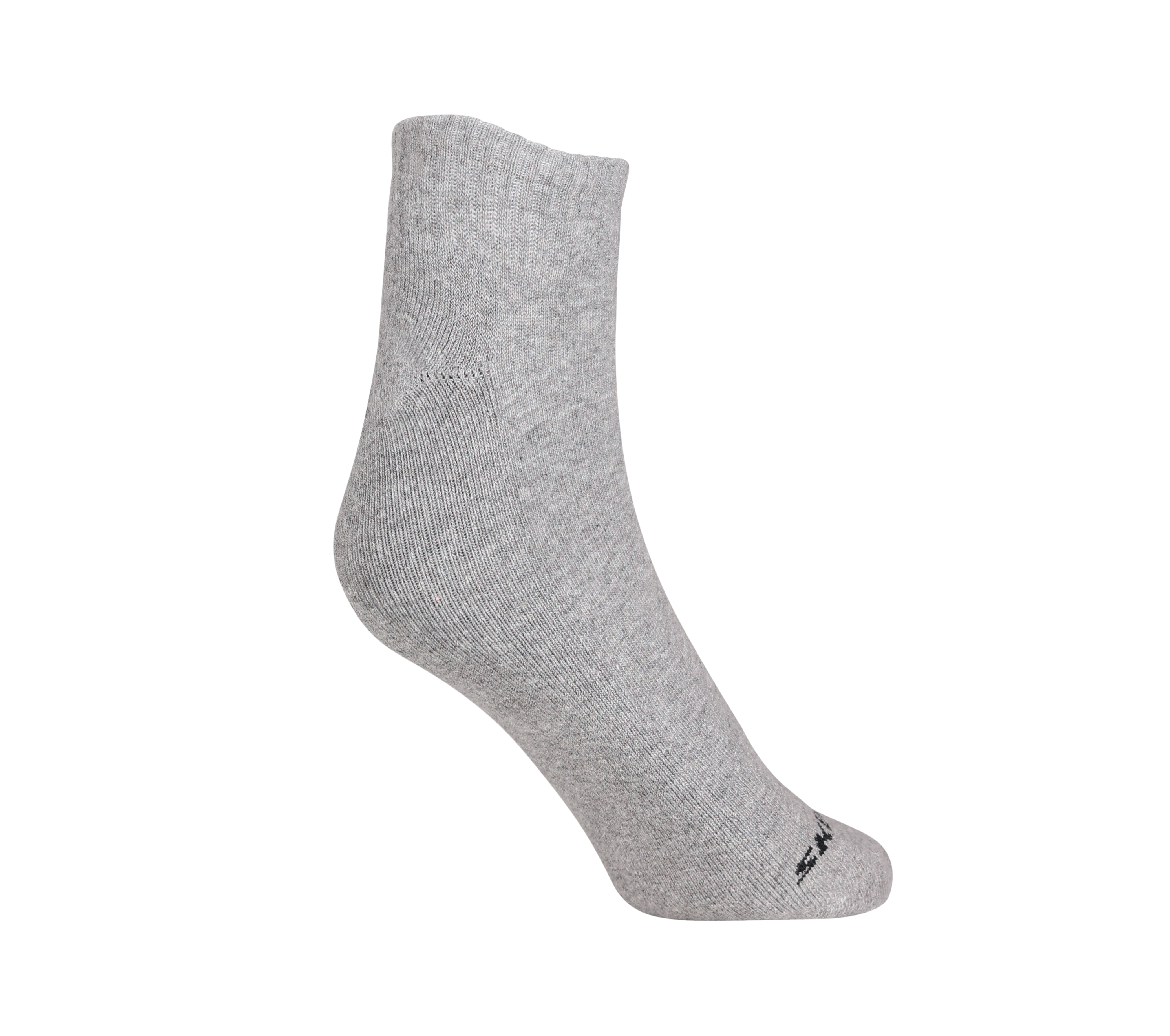 1PK MENS 1/2 TERRY ANKLE, GRAY Accessories Top View