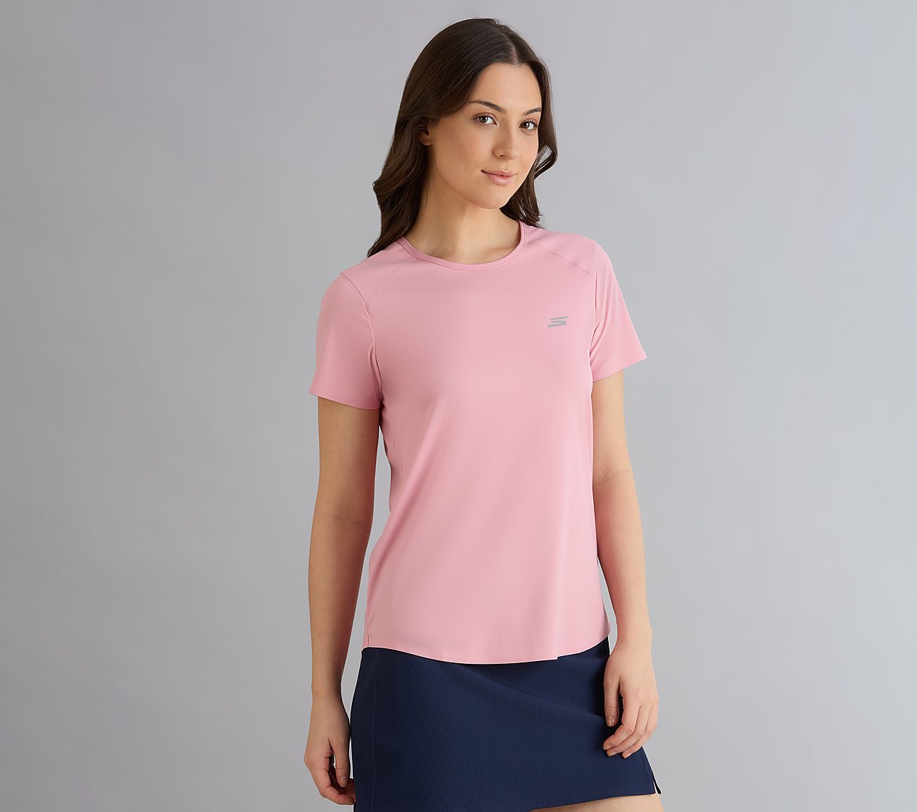 BONDED PERFORMANCE T-SHIRT, PURPLE/YELL Apparels Bottom View