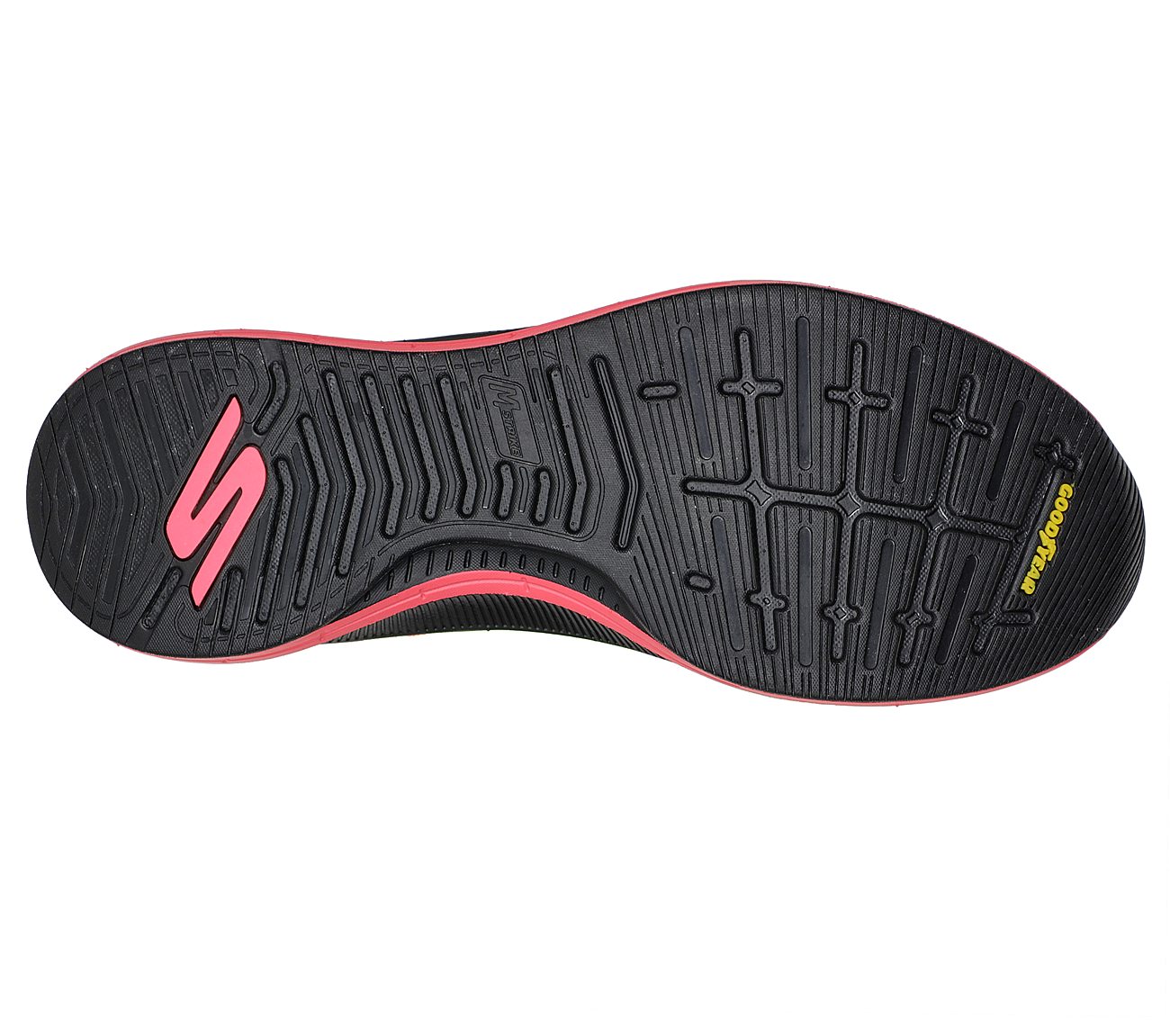 GO RUN PULSE - STRADA, YELLOW/BLACK Footwear Bottom View