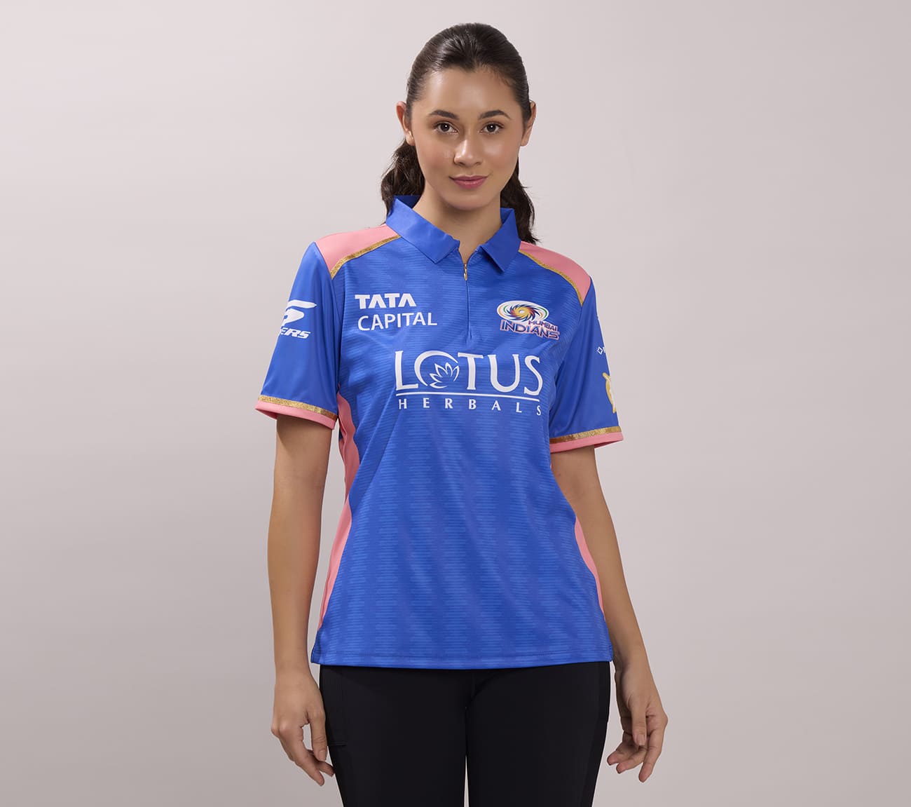 MUMBAI INDIANS: WPL FAN JERSEY 2026, NVY/WHT/LT. BLUE