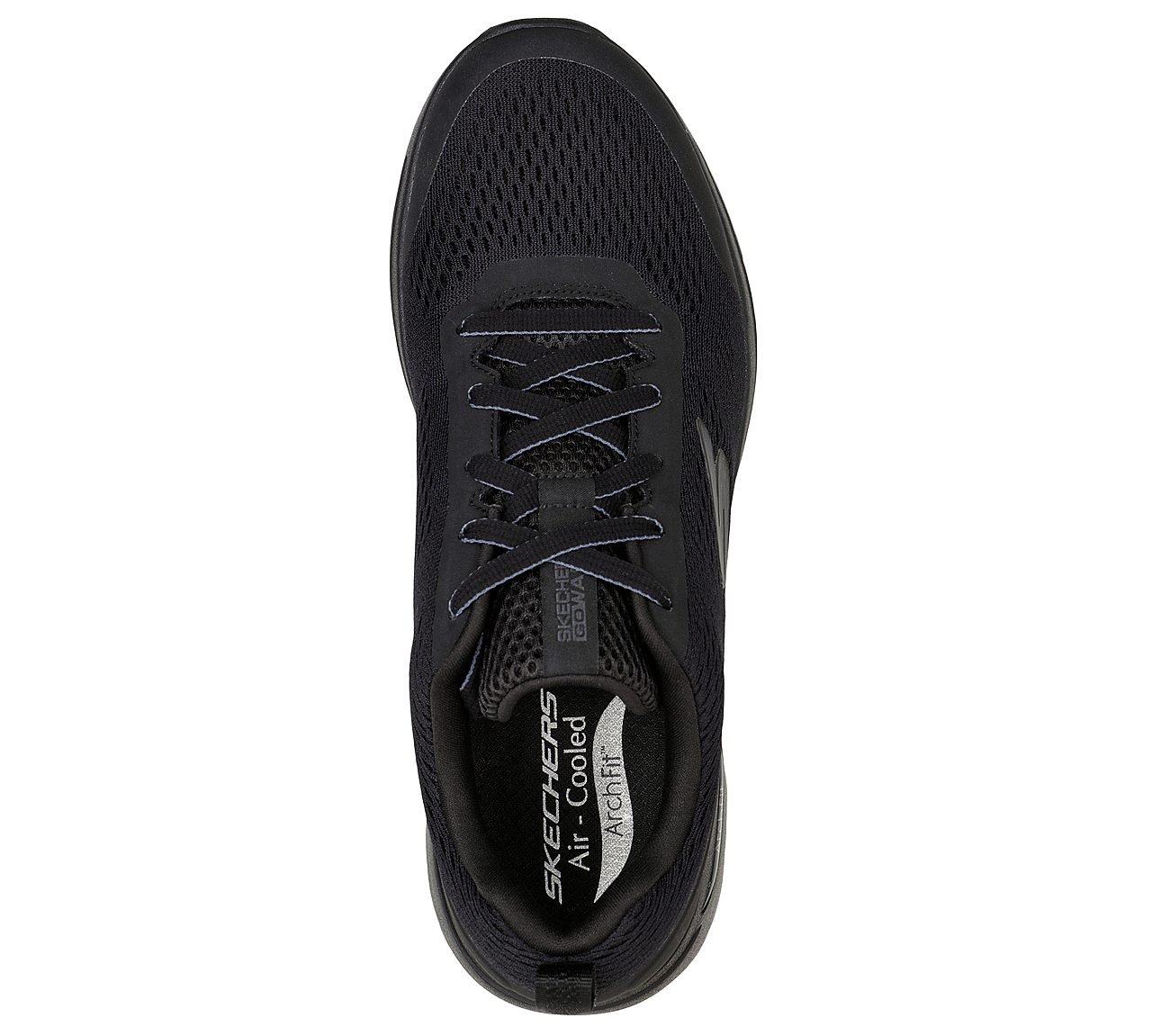 GO WALK ARCH FIT-IDYLLIC, BBLACK Footwear Top View