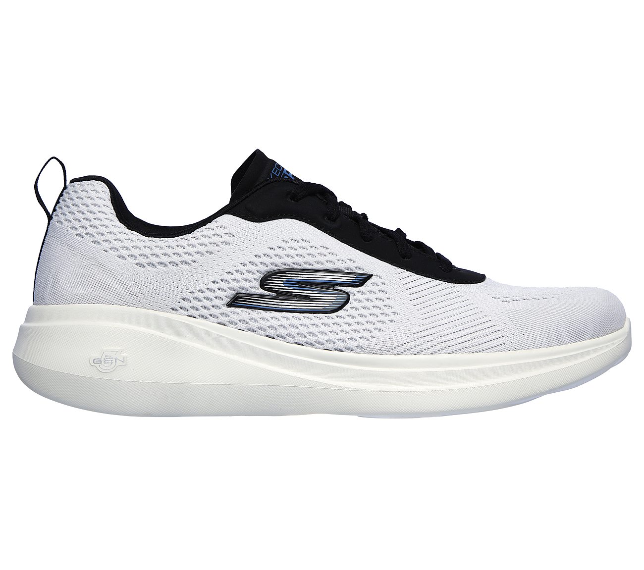 GO RUN FAST-QUAKE, WHITE BLACK Footwear Right View