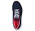 ARCH FIT-COMFY WAVE, NAVY/HOT PINK Footwear Top View