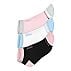 3PK WOMENS CONTRAST NON TERRY, BLACK/PINK Accessories Lateral View