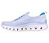 GO WALK GLIDE-STEP FLEX - SIL, GREY/TURQUOISE Footwear Left View