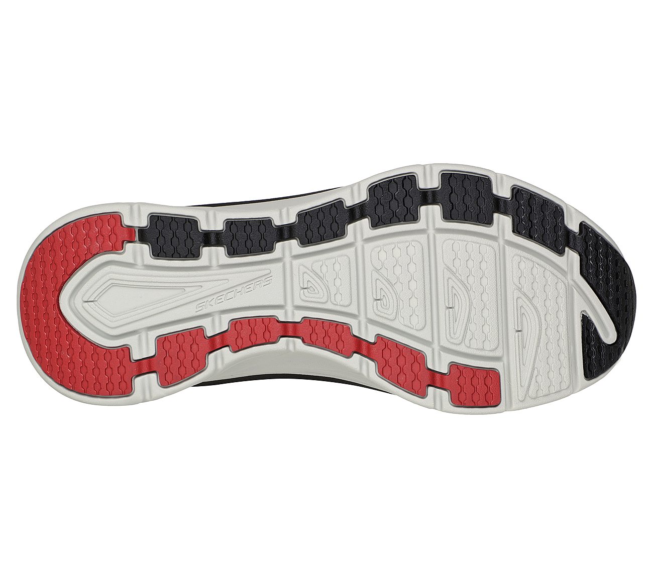 D'LUX WALKER - MEERNO, BLACK/RED Footwear Bottom View