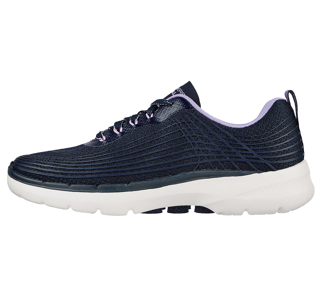 GO WALK 6 - STUNNING GLOW, NAVY/LAVENDER Footwear Left View