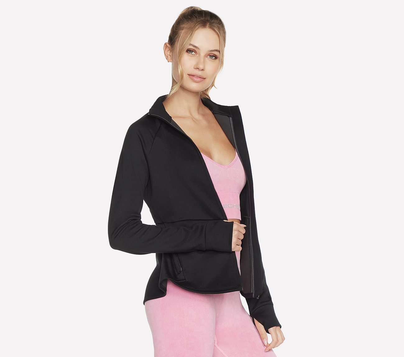 PERFORMANCE TECH FLEECE JACKET, BBBBLACK Apparels Bottom View
