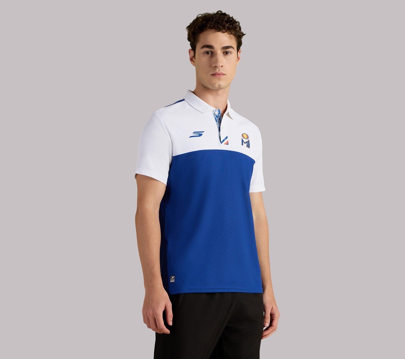 MUMBAI INDIANS TRAVEL POLO, BLUE/WHITE