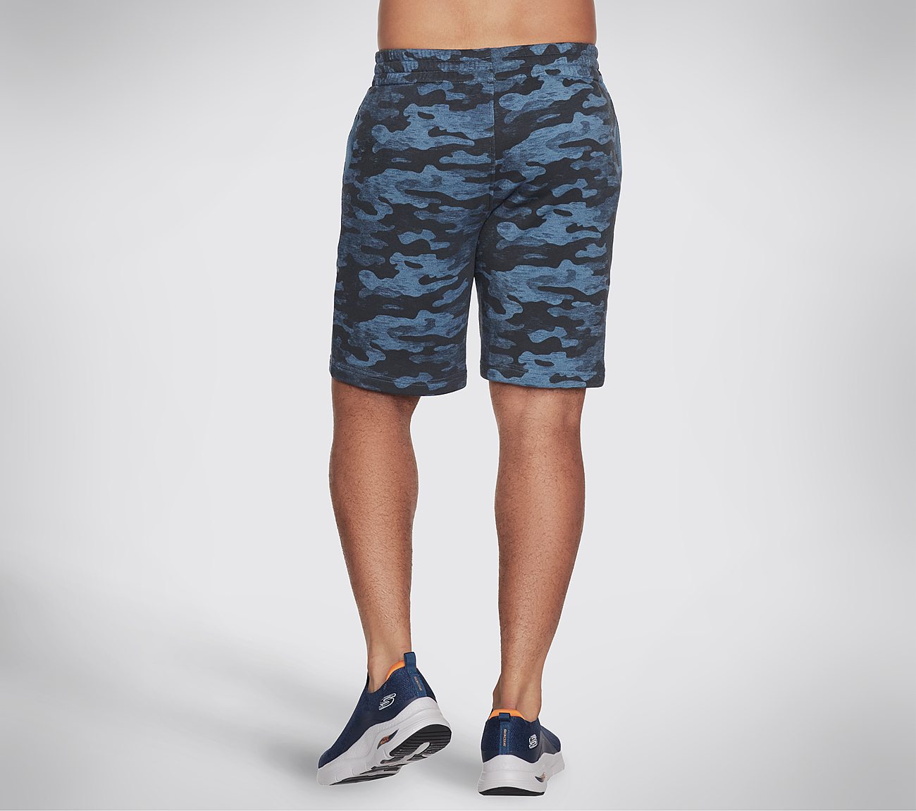 SKECH-SWEATS CAMO LOUNGE 9 SH, NAVY/MULTI Apparel Top View
