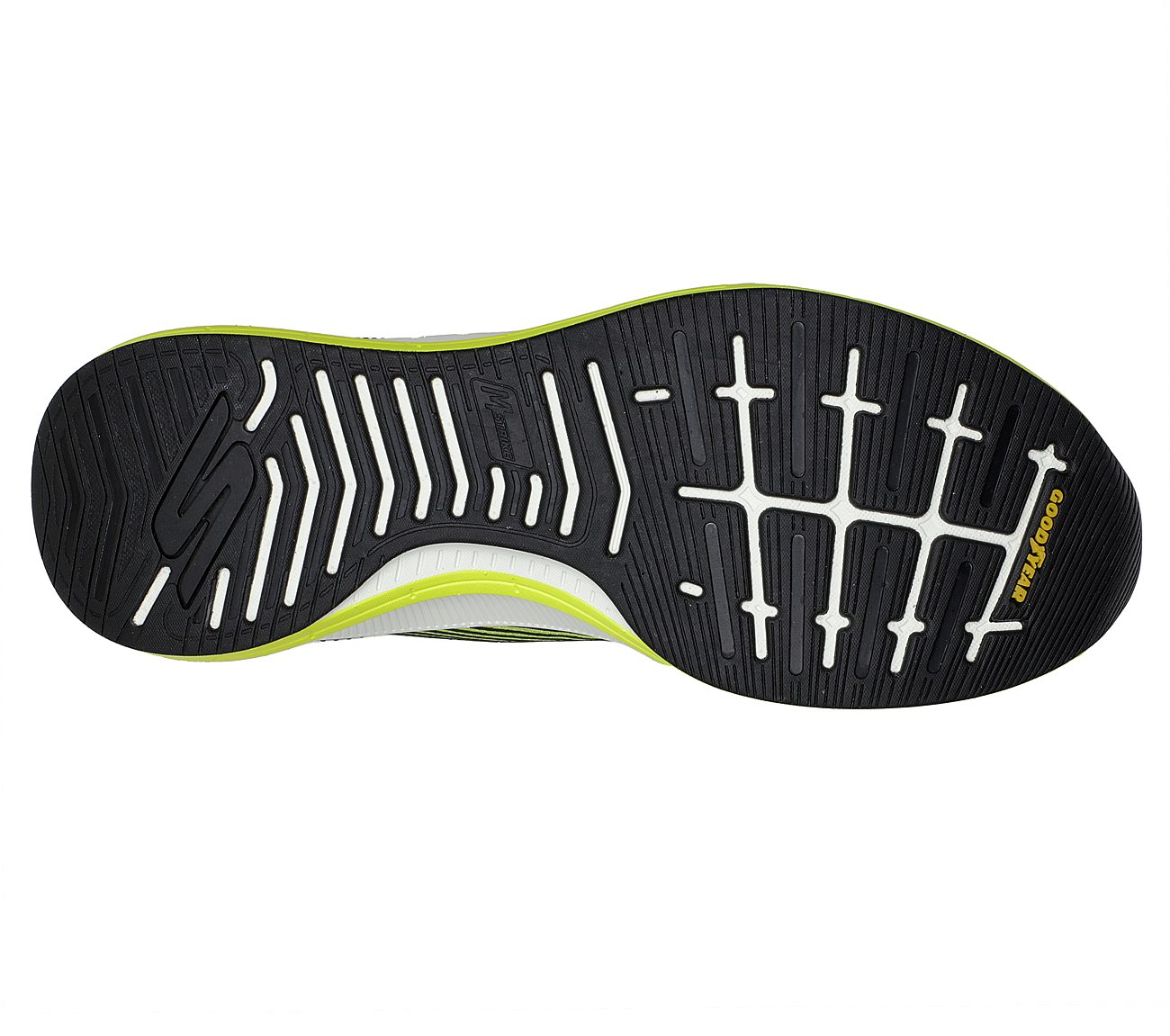 GO RUN PULSE - HAPTIC MOTION, YELLOW Footwear Bottom View