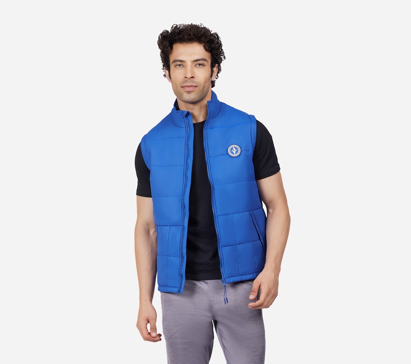 PUFFER VEST, ROYAL/BLUE Apparels Bottom View