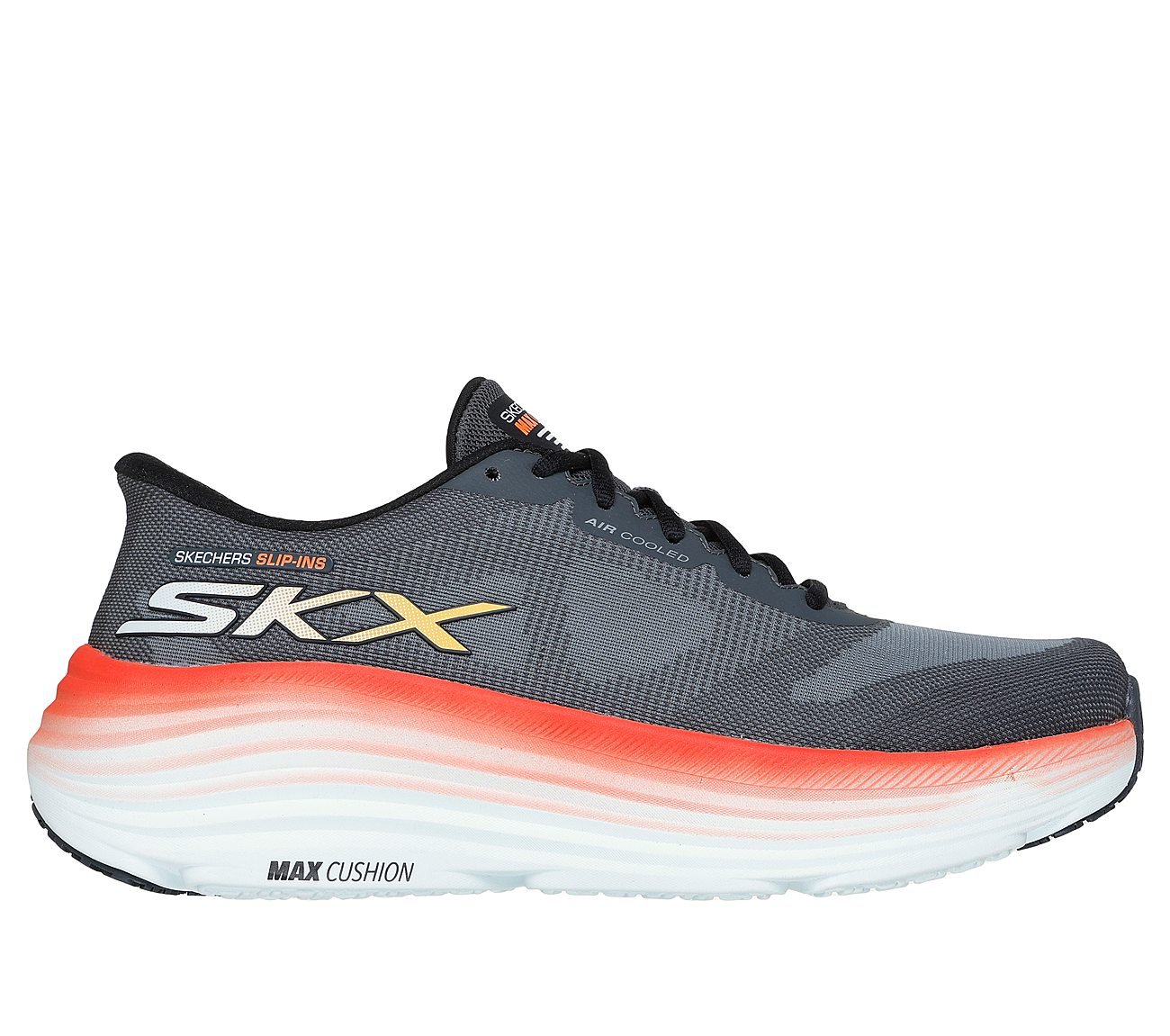 MAX CUSHIONING ENDEAVOUR - EX, CHARCOAL/MULTI Footwear Lateral View