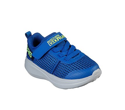 GO RUN FAST - THARO, BLUE/LIME Footwear Lateral View