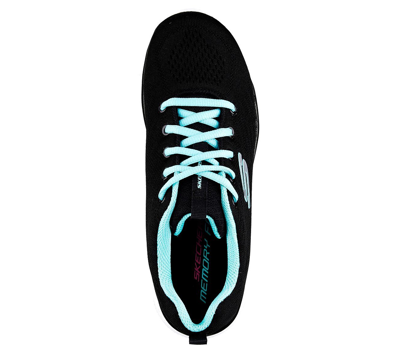 GRACEFUL-GET CONNECTED, BLACK/TURQUOISE Footwear Top View