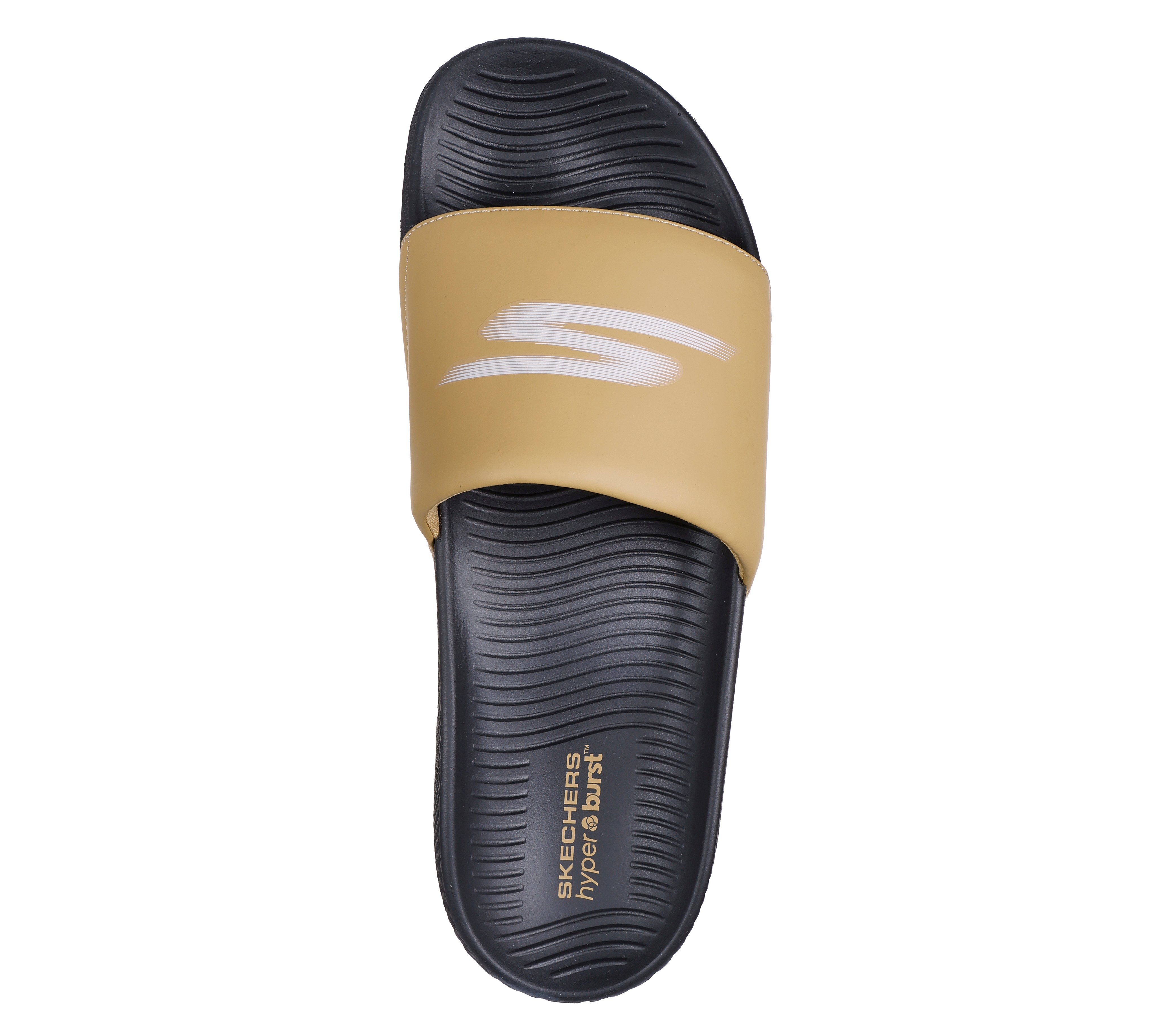 HYPER SLIDE - HYPER COMFORT, BROWN/BLACK Footwear Top View