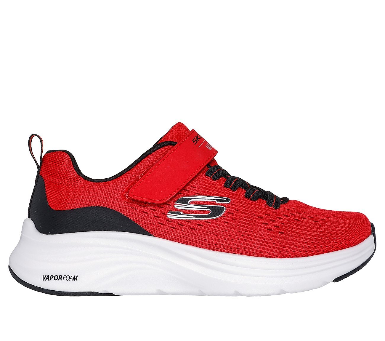 VAPOR FOAM, RED/BLACK Footwear Lateral View