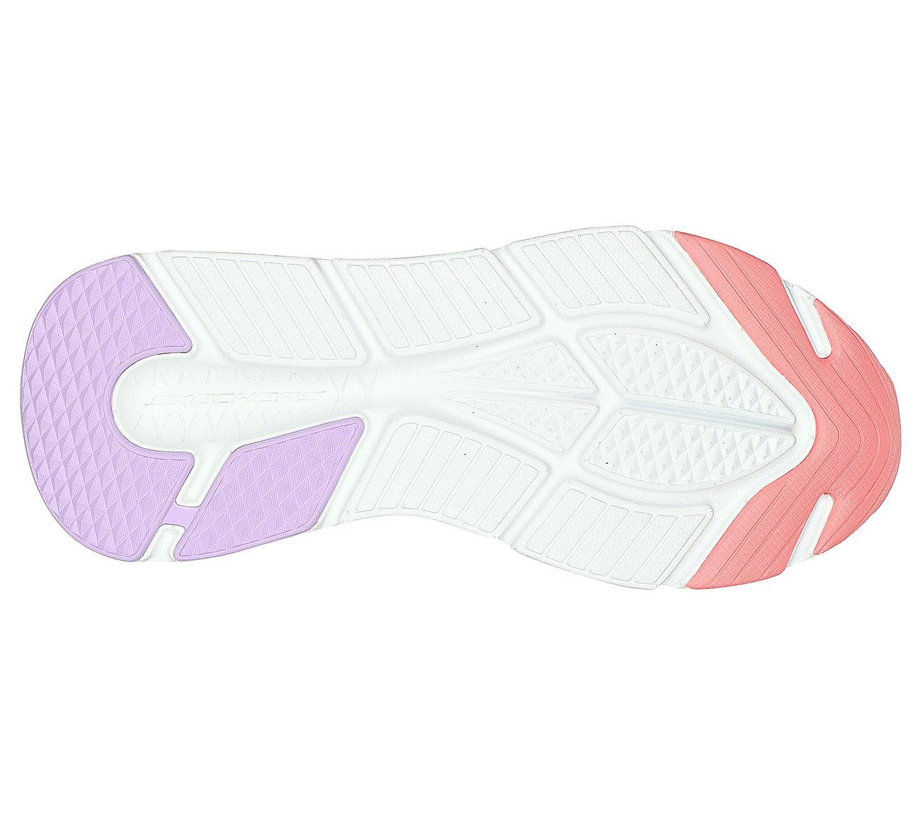 MAX CUSHIONING ELITE-GALAXY B, WHITE/LAVENDER Footwear Bottom View