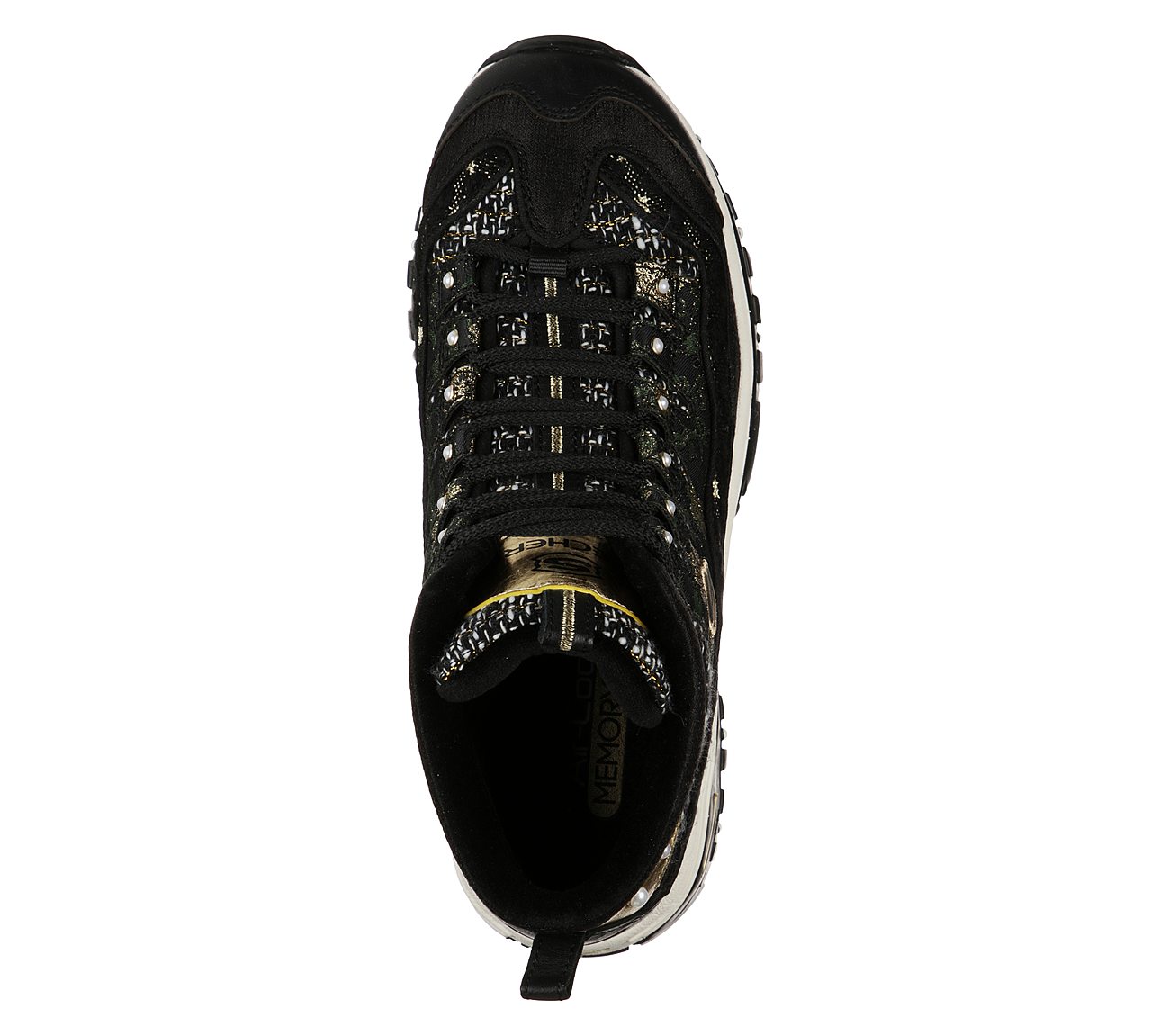 ENERGY-ECLECTIC TIMES, BLACK/GOLD Footwear Top View