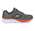 SKECHERS ELITE SPORT, CHARCOAL/ORANGE Footwear Lateral View
