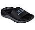 GO RECOVER SANDAL, BLACK/CHARCOAL Footwear Right View