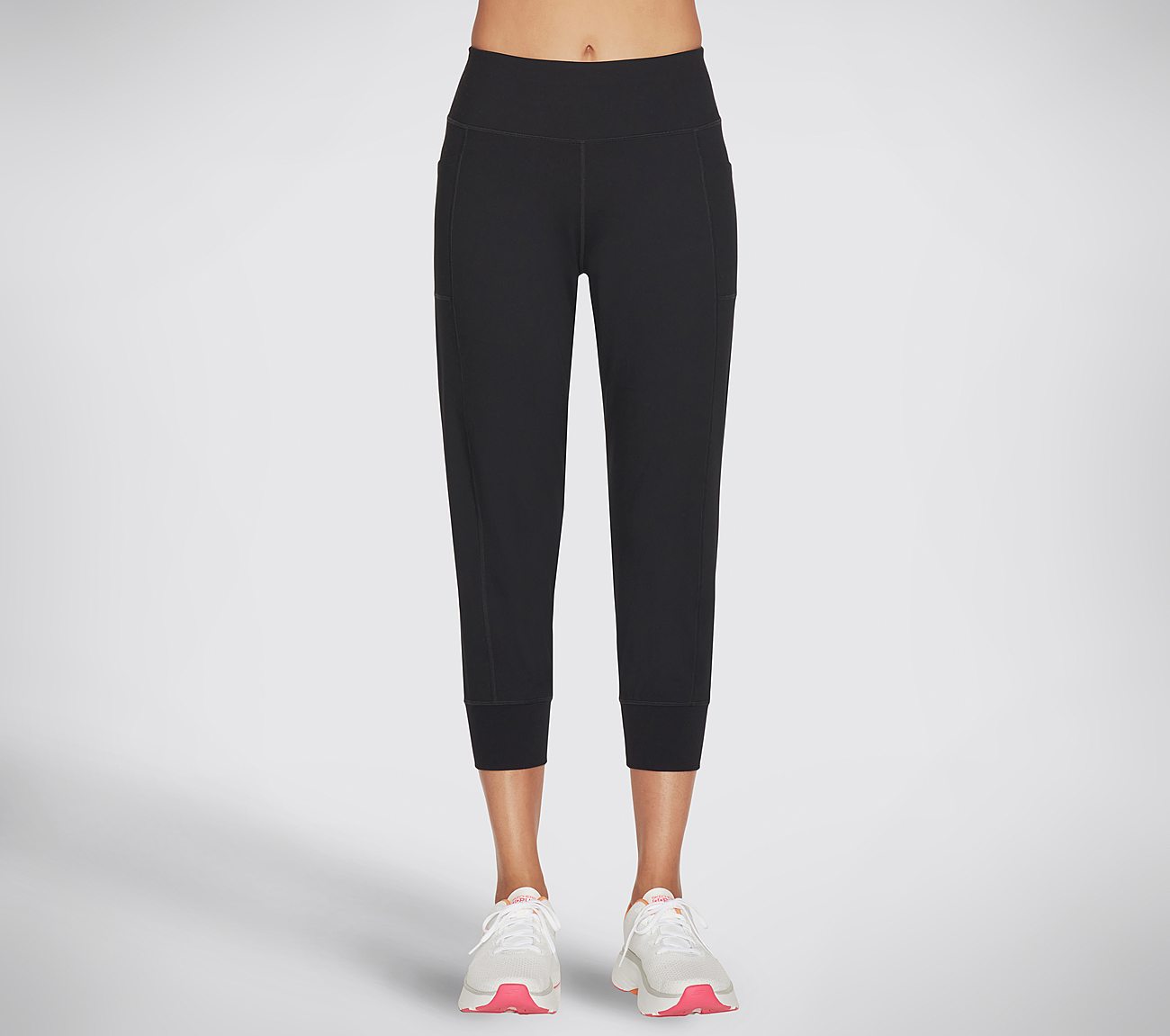 GOWALK EVOJOGGER CAPRI PANT, BBBBLACK Apparel Lateral View