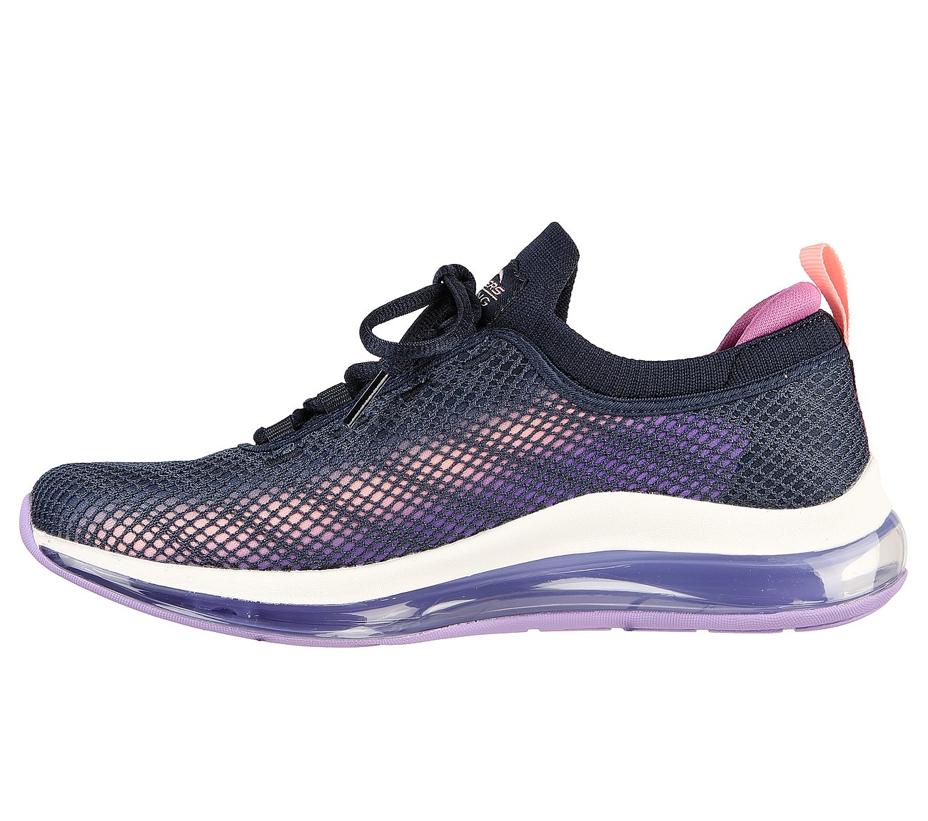 SKECH-AIR ELEMENT 2.0-VIVID B, NAVY/LAVENDER Footwear Left View