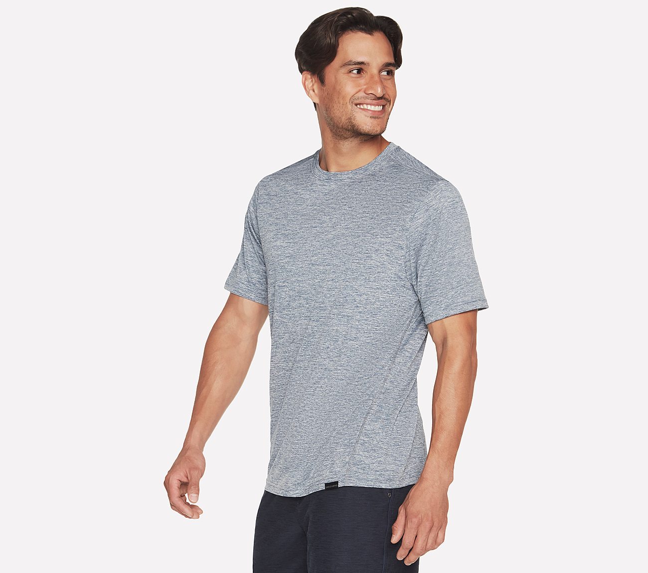 GODRI CHARGE T-SHIRT, BLUE/GREY Apparel Lateral View