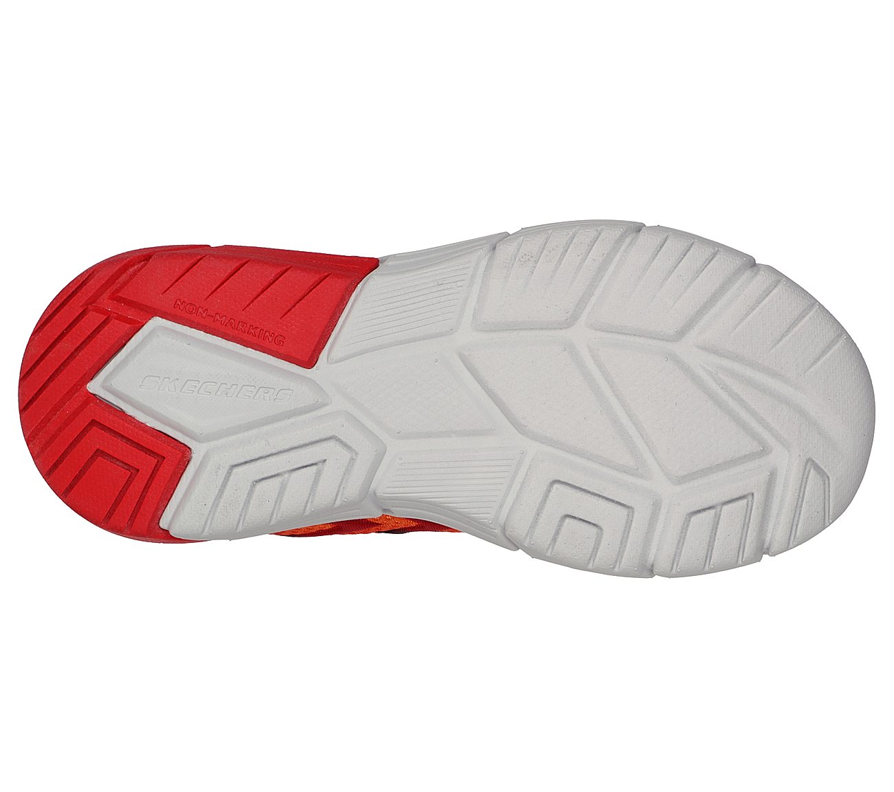 VECTOR-MATRIX - VOLTRONIK, RED/BLACK Footwear Bottom View