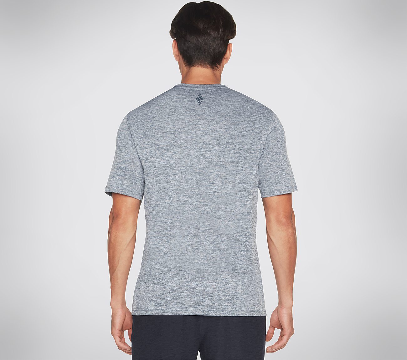 GODRI CHARGE TEE, BLUE/GREY Apparels Top View