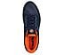 GO WALK SPEED WALKER, NAVY/ORANGE Footwear Top View