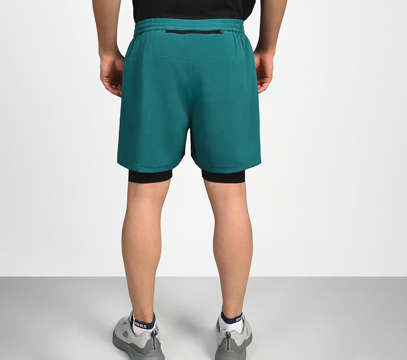 FIREFLY LAYER SHORTS, TEAL/BLUE