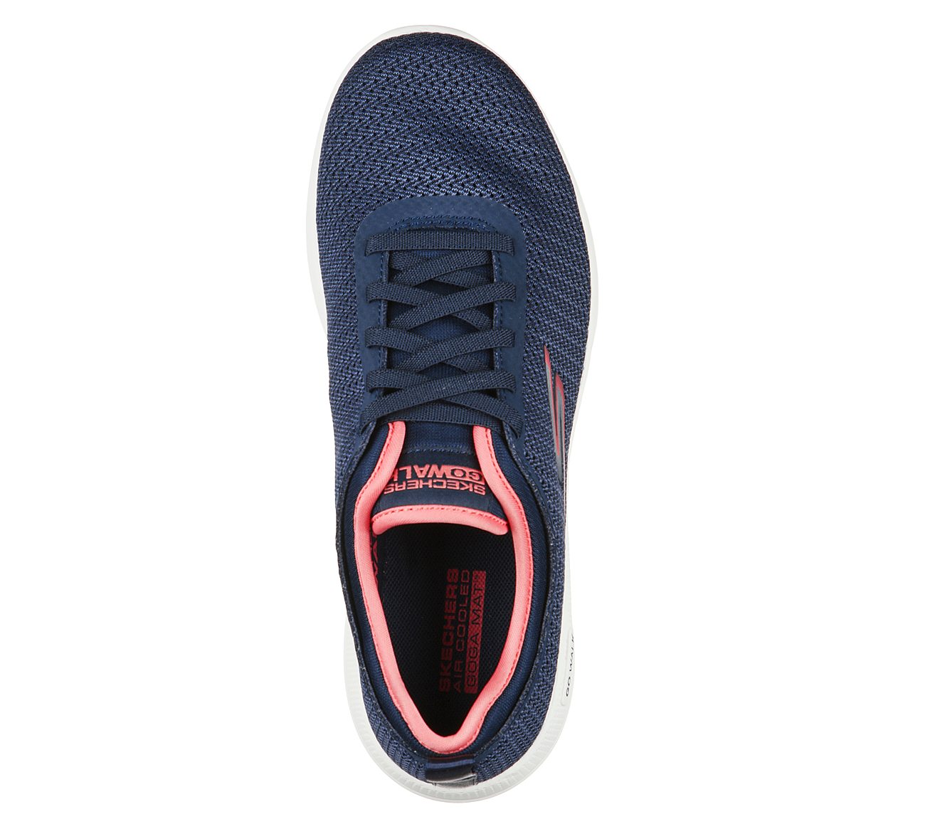 GO WALK STABILITY-COCO JAZZ, NAVY/CORAL Footwear Top View