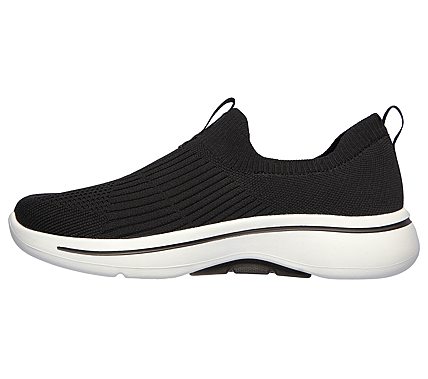 Skechers Black Go Walk Arch Fit Iconic Womens Walking Shoes - Style ID ...