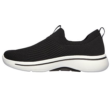 Skechers Black Go Walk Arch Fit Iconic Womens Walking Shoes - Style ID ...