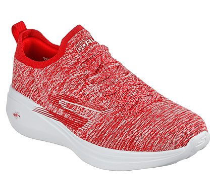 GO RUN FAST-RAPID ADVANCE, RED/WHITE Footwear Lateral View