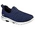 GO WALK 5 - TRENDY, NAVY/WHITE Footwear Lateral View