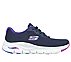 ARCH FIT-INFINITY COOL, NAVY/PURPLE Footwear Lateral View
