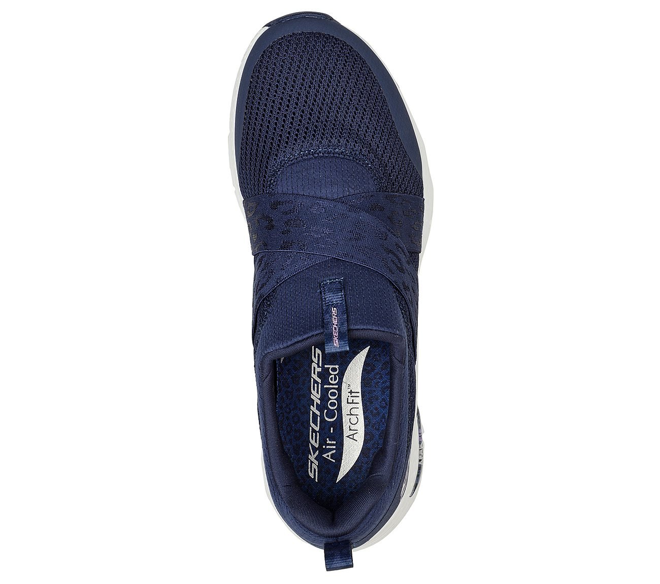 ARCH FIT-MODERN RHYTHM, NAVY/LAVENDER Footwear Top View