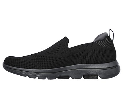 GO WALK 5 - RITICAL, BLACK/CHARCOAL Footwear Left View