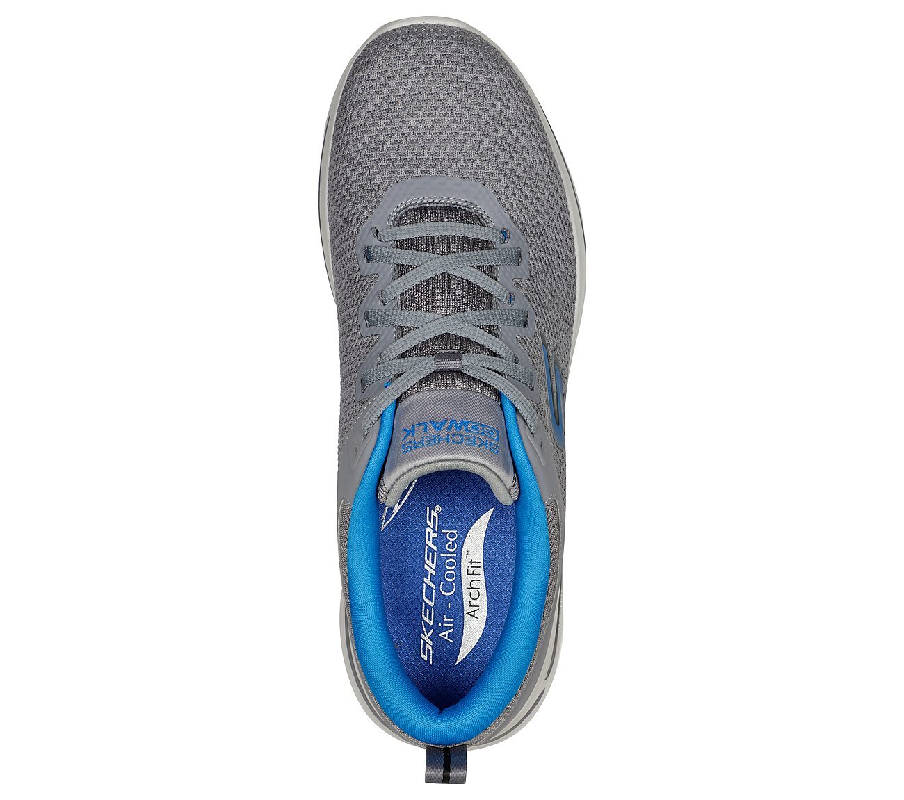 GO WALK ARCH FIT - CLINTON, GREY Footwear Top View